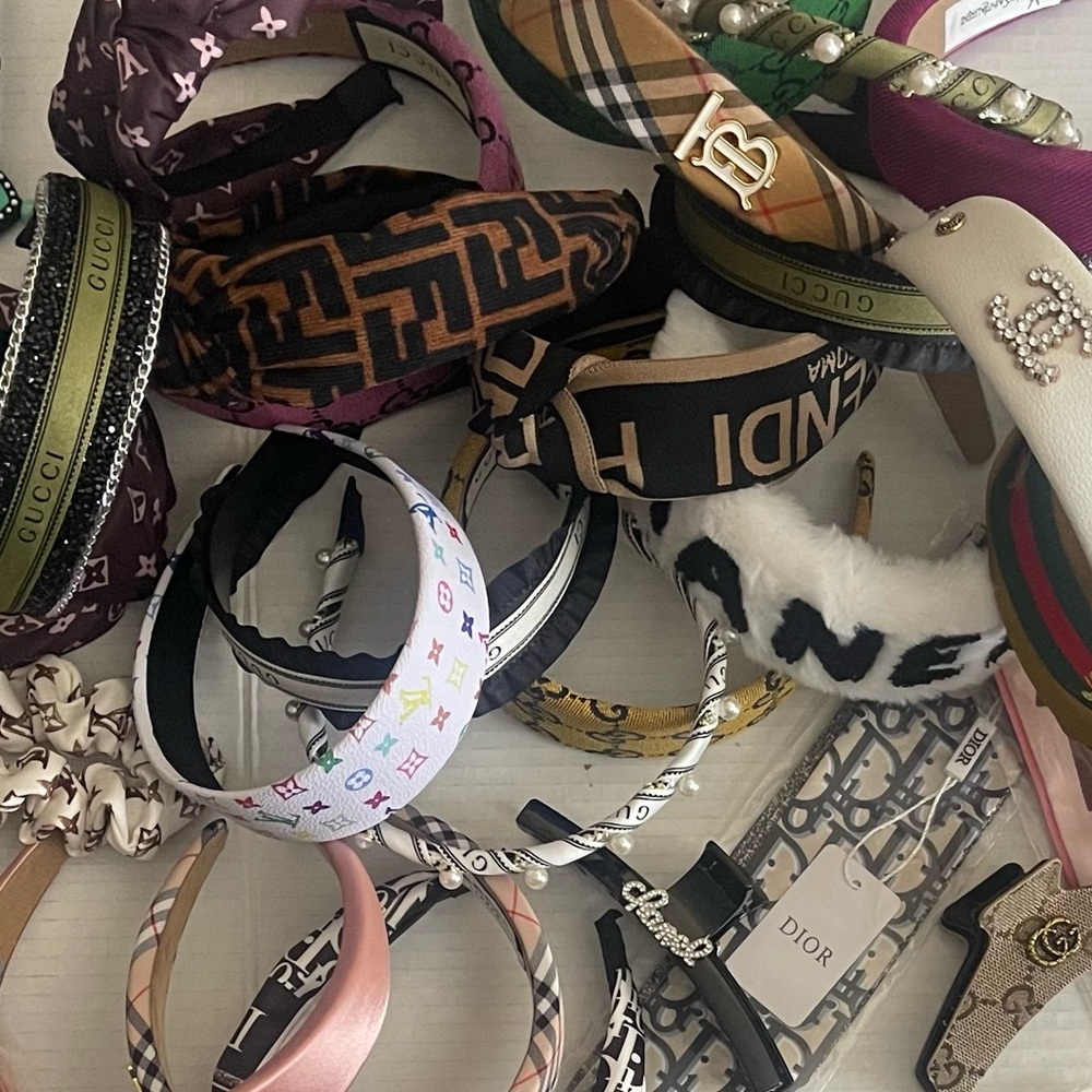 Headbands, Twilly, Bag Charms, Scrunchies, Hair Clips
